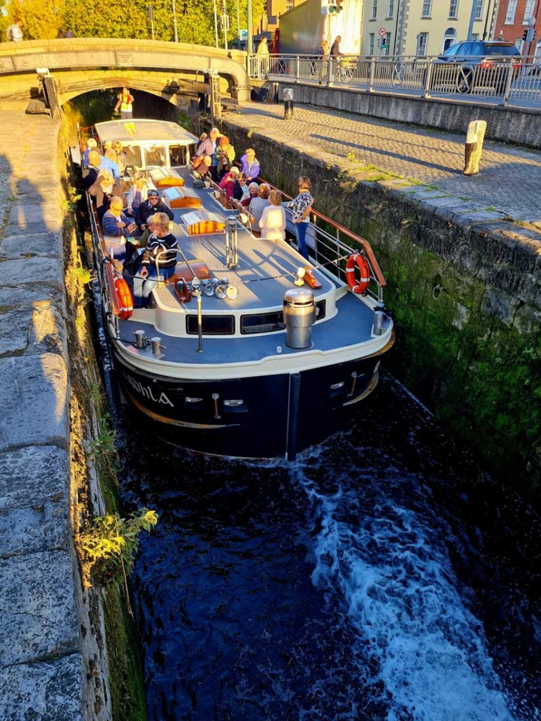 canal boat Cruise & Cuisine Dublin